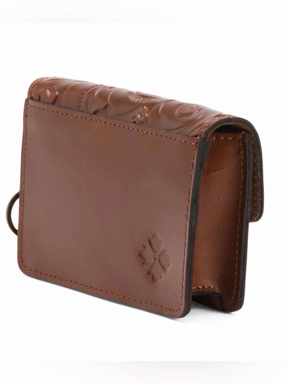 Patricia Nash Mini Leather Lanza Tooled Push Lock Wallet brand new in box! - Picture 6 of 7